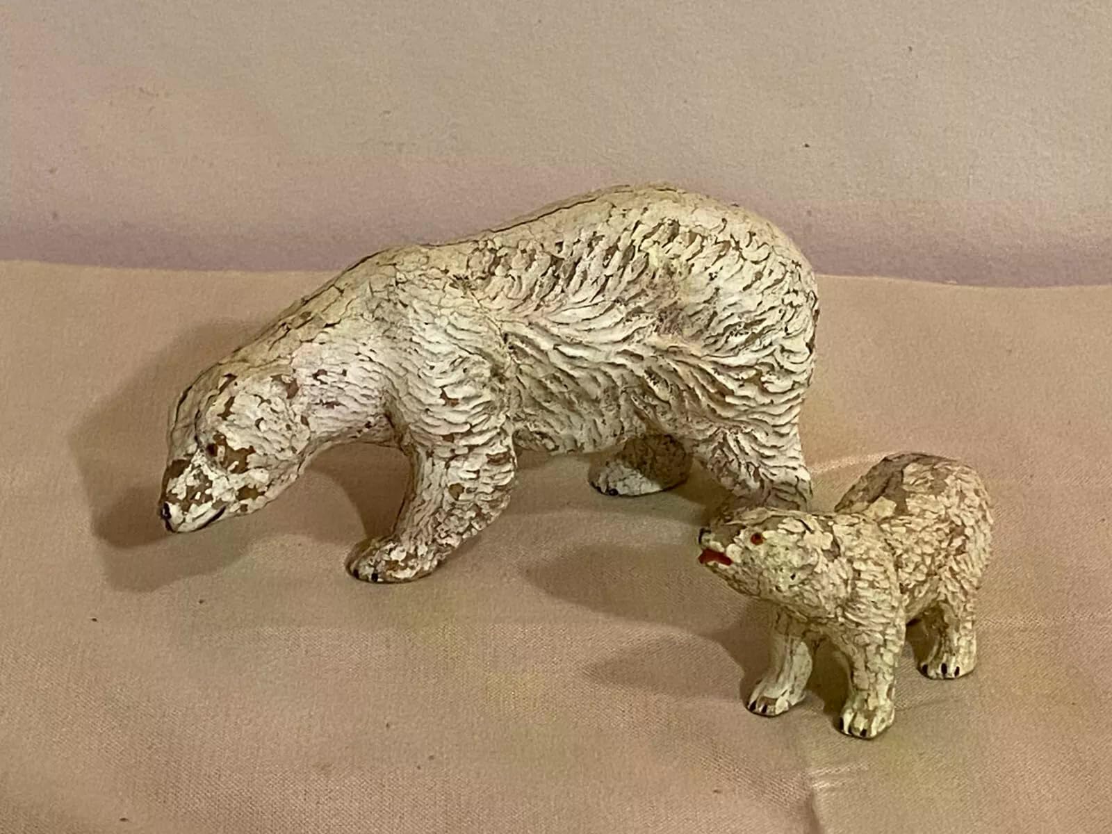 Amazon.co.jp: アンティークエラストリン動物園ポーラーベアとカブ